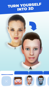 اسکرین شات برنامه Head morph: photo warp 3D face 2