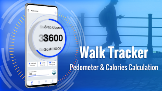 اسکرین شات برنامه Walk Tracker - Step Counter Free & Calorie Burner 1