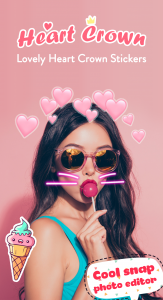 اسکرین شات برنامه Crown Editor - Heart Filters 1
