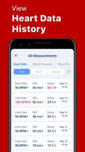 اسکرین شات 6 برنامه Cardi Mate: Heart Rate Monitor