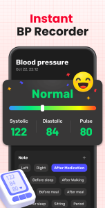 اسکرین شات 3 برنامه Heart Rate: Blood Pressure App
