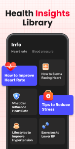 اسکرین شات 6 برنامه Heart Rate: Blood Pressure App