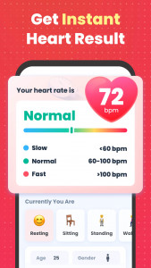 اسکرین شات برنامه Heart Rate: Heart Rate Monitor 2