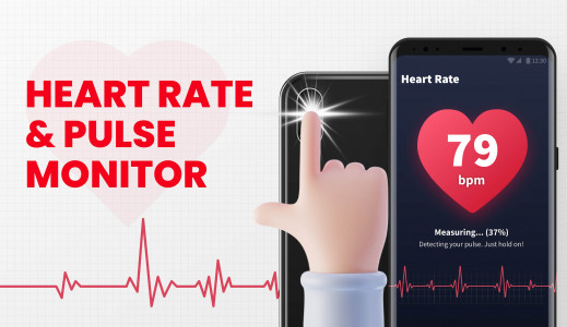 اسکرین شات برنامه Heart Rate Monitor - Pulse App 1