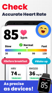 اسکرین شات 4 برنامه Heart Rate Monitor - Pulse App