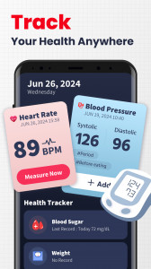 اسکرین شات برنامه Heart Rate Monitor - Pulse App 2