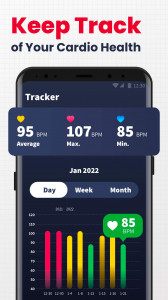 اسکرین شات برنامه Heart Rate Monitor - Pulse App 3