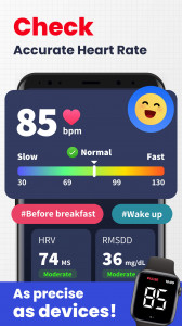 اسکرین شات برنامه Heart Rate Monitor - Pulse App 3