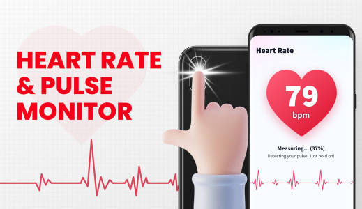 اسکرین شات 1 برنامه Heart Rate Monitor - Pulse App