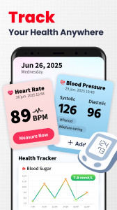 اسکرین شات 2 برنامه Heart Rate Monitor - Pulse App