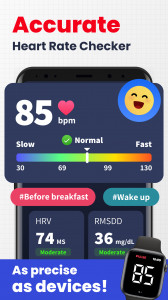 اسکرین شات برنامه Heart Rate Monitor - Pulse App 3