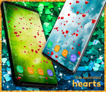 اسکرین شات برنامه Cute Love Live Wallpaper ❤️ Hearts 4K Wallpaper 3