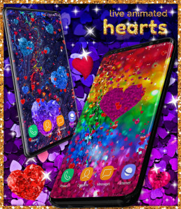 اسکرین شات برنامه Cute Love Live Wallpaper ❤️ Hearts 4K Wallpaper 5