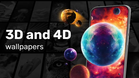 اسکرین شات 1 برنامه GRUBL™ 4D Live Wallpapers + AI
