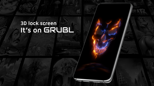 اسکرین شات 4 برنامه GRUBL™ 4D Live Wallpapers + AI