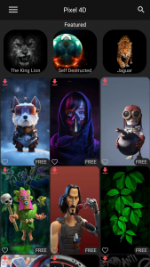 اسکرین شات 8 برنامه Pixel 4D™ Live Wallpapers
