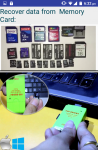 اسکرین شات برنامه Memory Card Recovery & Repair  2