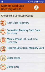 اسکرین شات برنامه Memory Card Recovery & Repair  1