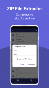 اسکرین شات 5 برنامه Zip File Extractor