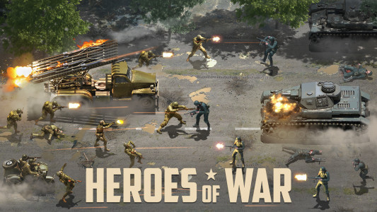 اسکرین شات بازی Heroes of War: Idle army game 1