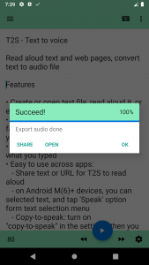 اسکرین شات برنامه T2S: Text to Voice/Read Aloud 5