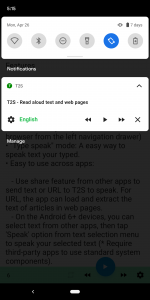 اسکرین شات برنامه T2S: Text to Voice/Read Aloud 4