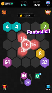 اسکرین شات 1 بازی Merge puzzle - Hexa