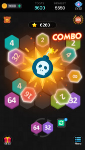 اسکرین شات 4 بازی Merge puzzle - Hexa