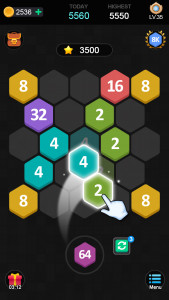 اسکرین شات 2 بازی Merge puzzle - Hexa