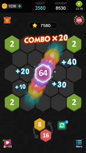 اسکرین شات 3 بازی Merge puzzle - Hexa