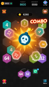 اسکرین شات 4 بازی Merge puzzle - Hexa