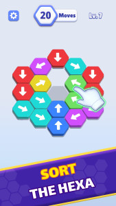 اسکرین شات 2 بازی Hexa Run: Hexa Puzzle Game