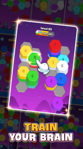 اسکرین شات 5 بازی Hexa Sort 3D: Color Puzzle