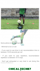 اسکرین شات برنامه Soccer Footwork Training 7