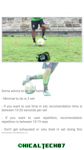اسکرین شات برنامه Soccer Footwork Training 5