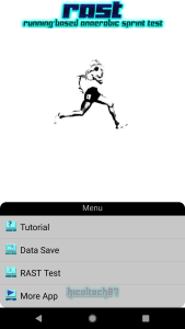 اسکرین شات 1 برنامه RAST (Anaerobic Sprint Test)