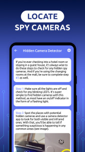 اسکرین شات 6 برنامه Hidden Device Camera Detector
