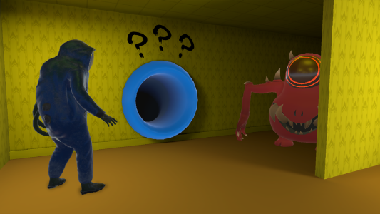 اسکرین شات 3 بازی Hide in The Backrooms Nextbots