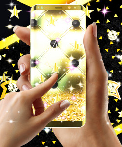 اسکرین شات 3 برنامه Black gold live wallpaper