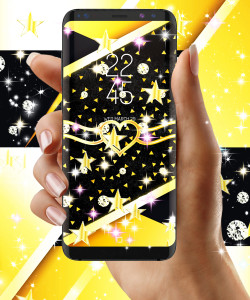 اسکرین شات 7 برنامه Black gold live wallpaper