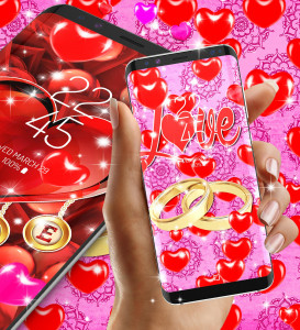 اسکرین شات 5 برنامه Romantic live wallpaper