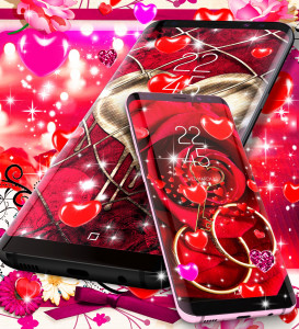 اسکرین شات 6 برنامه Romantic live wallpaper