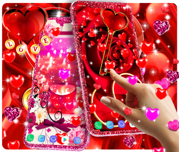 اسکرین شات 1 برنامه Romantic live wallpaper