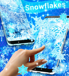 اسکرین شات برنامه Snowflakes live wallpaper 3