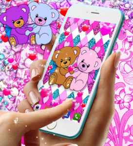 اسکرین شات برنامه Teddy bear live wallpaper 7