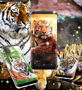 اسکرین شات 7 برنامه Tiger live wallpaper