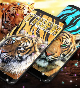 اسکرین شات 6 برنامه Tiger live wallpaper