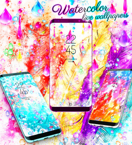 اسکرین شات برنامه Watercolor live wallpapers 5