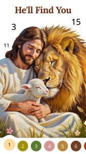 اسکرین شات 1 بازی Bible Coloring Paint By Number