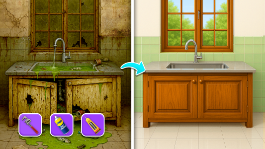 اسکرین شات 5 بازی Home ASMR Makeover: Wash Games